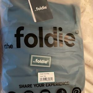 1 teal Foldie bag